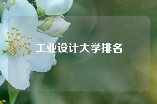 工业设计大学排名