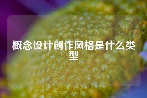 概念设计创作风格是什么类型