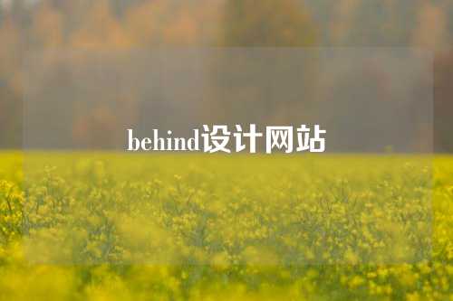 behind设计网站