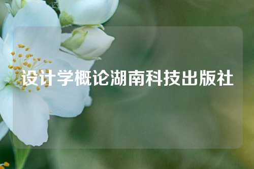 设计学概论湖南科技出版社