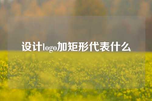 设计logo加矩形代表什么