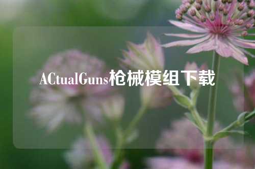 ACtualGuns枪械模组下载