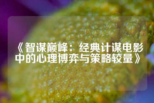 《智谋巅峰：经典计谋电影中的心理博弈与策略较量》