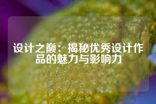 设计之巅：揭秘优秀设计作品的魅力与影响力