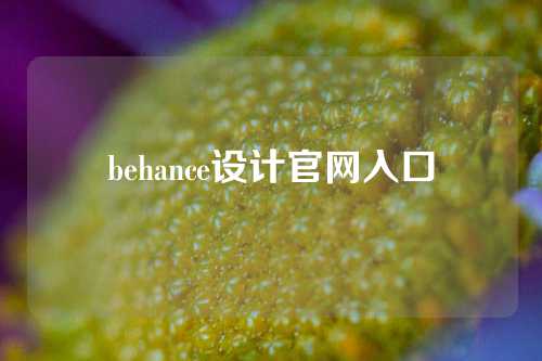 behance设计官网入口